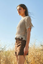 Crochet Cover Up Top boho clothing, festival outfit, hippie style apparel | Elevated Hippie