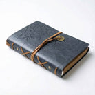 Asian Bamboo Leatherette Journal Notebook – Grey boho clothing, festival outfit, hippie style apparel | Elevated Hippie