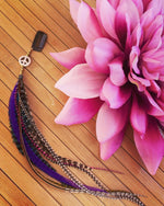 Peace + Feathers Custom Made Clip-In Hair Accessory