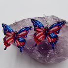4th of July Butterfly Earrings boho clothing, festival outfit, hippie style apparel | Elevated Hippie