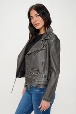 Coalition LA Zip Up Biker Jacket with Belt – Bold, Edgy & Unapologetically Chic - The Elevated Hippie