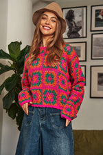 Crochet Patchwork Sweater – Cozy Up with Color & Craft - The Elevated Hippie