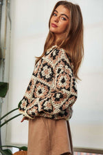 Crochet Patchwork Sweater – Cozy Up with Color & Craft - The Elevated Hippie