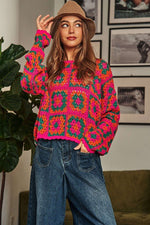 Crochet Patchwork Sweater – Cozy Up with Color & Craft - The Elevated Hippie