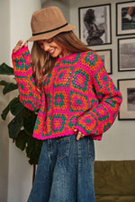 Crochet Patchwork Sweater – Cozy Up with Color & Craft - The Elevated Hippie