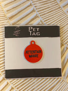 "Attention Whore" Metal Pet Tag - The Elevated Hippie