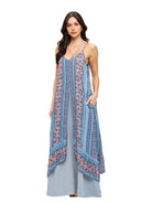 Dreamy Floral Double-Layer Maxi Dress boho clothing, festival outfit, hippie style apparel | Elevated Hippie