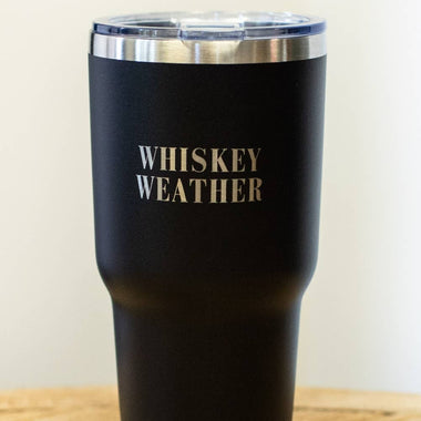 30oz Black Whiskey Weather Tumbler - The Elevated Hippie