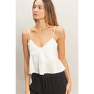 HYFVE Spaghetti Strap Peplum Top boho clothing, festival outfit, hippie style apparel | Elevated Hippie