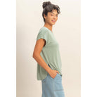 Relaxed Dolman Short Sleeve  Round Neck Top boho clothing, festival outfit, hippie style apparel | Elevated Hippie