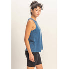 Mineral Washed Sleeveless Top boho clothing, festival outfit, hippie style apparel | Elevated Hippie