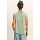 Relaxed Dolman Short Sleeve  Round Neck Top boho clothing, festival outfit, hippie style apparel | Elevated Hippie