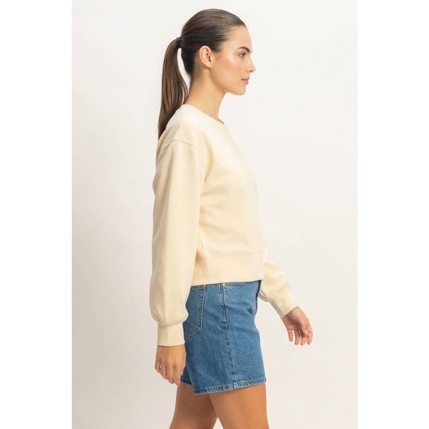 Relaxed Long Sleeve Sweatshirt boho clothing, festival outfit, hippie style apparel | Elevated Hippie