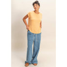 Relaxed Dolman Short Sleeve  Round Neck Top boho clothing, festival outfit, hippie style apparel | Elevated Hippie