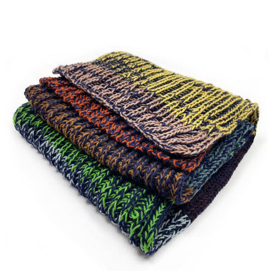 Long Color Block Scarf - The Elevated Hippie