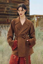 Harvest Mirage Ruffled Bell Sleeve Maxi Dress - The Elevated Hippie