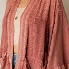 Young Threads Boho Mixed-Print Kimono Cardigan with Pockets boho clothing, festival outfit, hippie style apparel | Elevated Hippie
