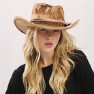 Rustic Cowgirl Feather and Band Fedora Hat boho clothing, festival outfit, hippie style apparel | Elevated Hippie