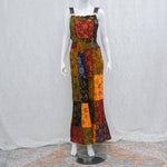 Patchwork Vibrant Wide Leg Cotton Jumpsuit - The Elevated Hippie