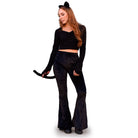Velvet Bell Bottoms - Black - The Elevated Hippie