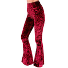 Velvet Bell Bottoms - Red - The Elevated Hippie