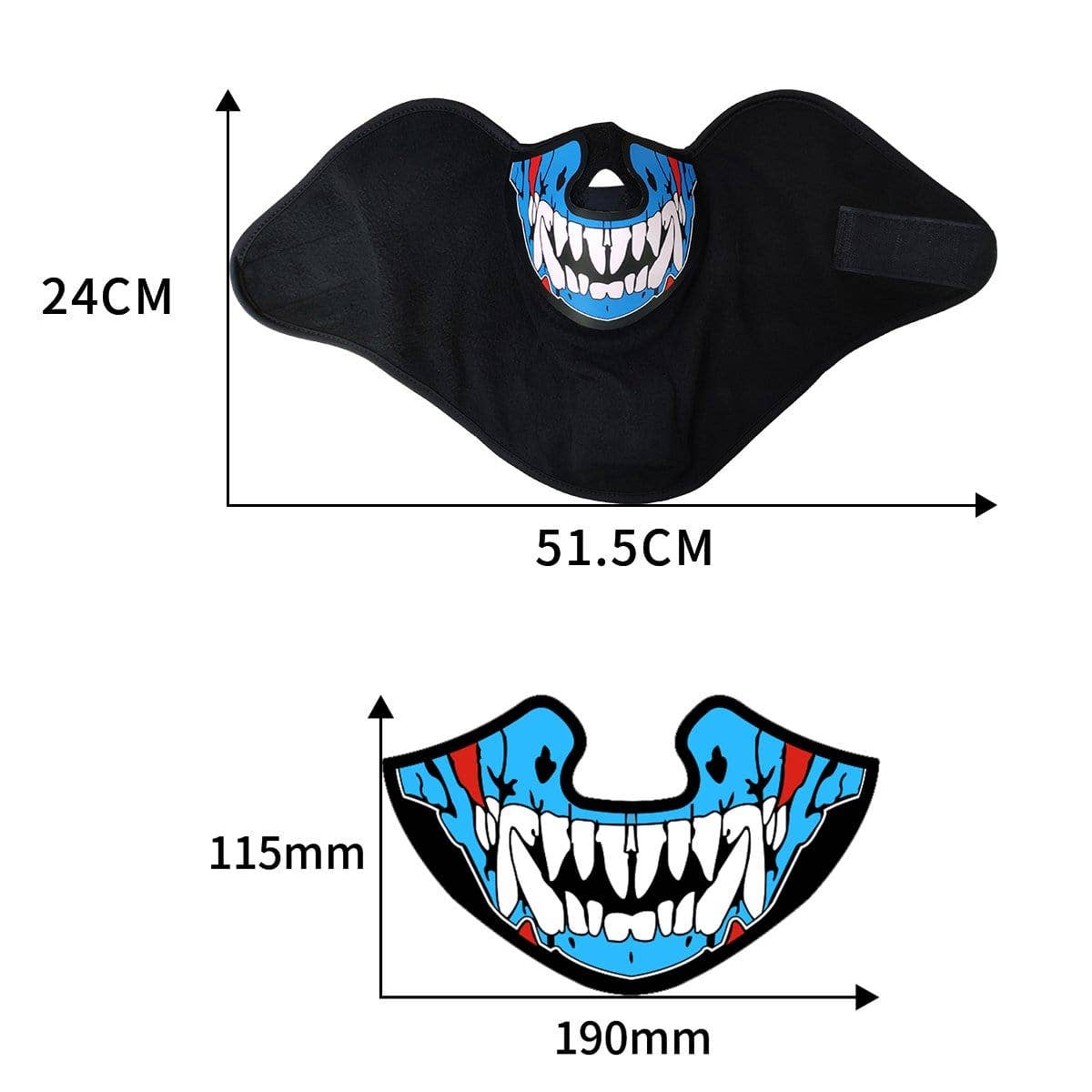 Mugsy Beatz LED Music Activate Face Masks boho clothing, festival outfit, hippie style apparel | Elevated Hippie