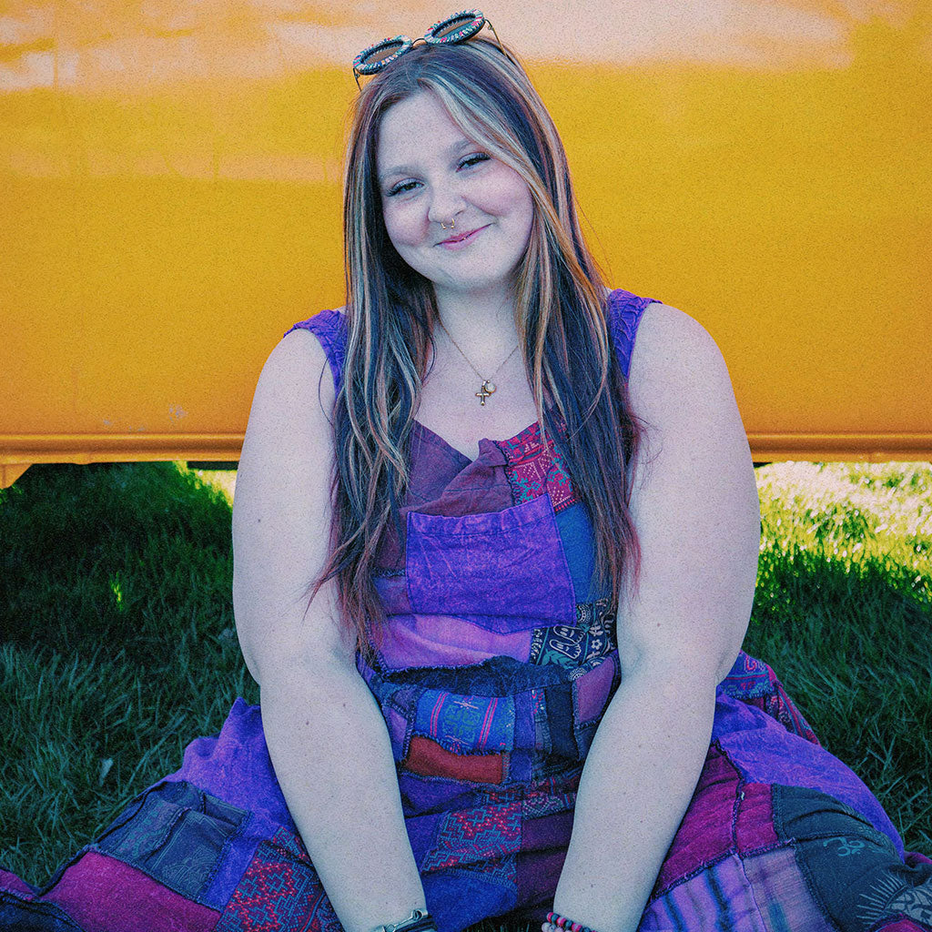 Hippie Bohemian Patchwork Overalls, Wide Leg Dungarees boho clothing, festival outfit, hippie style apparel | Elevated Hippie