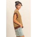 Geometric Pattern Sweater Vest - The Elevated Hippie