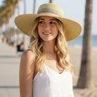Multiple Stripes Wide Brim Straw Sun Hat boho clothing, festival outfit, hippie style apparel | Elevated Hippie