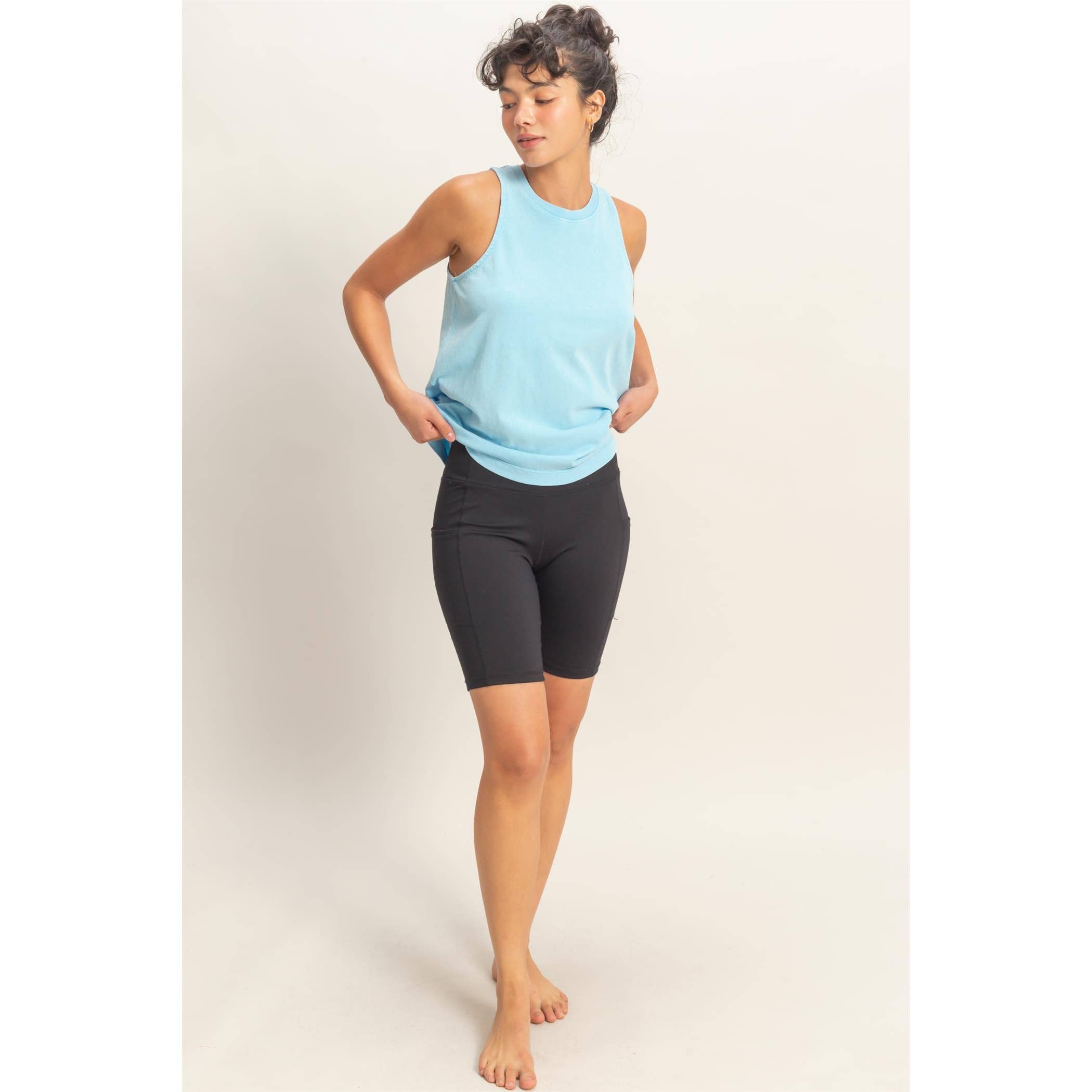Mineral Washed Sleeveless Top boho clothing, festival outfit, hippie style apparel | Elevated Hippie