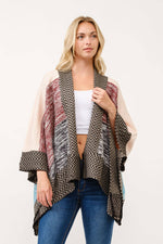 Elin Contrast Wrap Cardigan - The Elevated Hippie