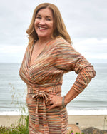 Cotton Knit V-Neck Dress - The Elevated Hippie