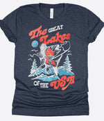 The Great Lakes Vintage Inspired Graphic Tee Shirt - The Elevated Hippie