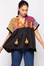 Cotton Kantha Tunic Top - The Elevated Hippie