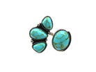Western Turquoise Stone Cuff Ring boho clothing, festival outfit, hippie style apparel | Elevated Hippie