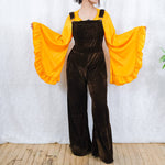 Velvet Flowy Wide Leg Boho Jumpsuit - The Elevated Hippie