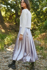 Solid Satin Skirt - The Elevated Hippie