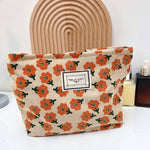 Cosbai - Vintage Floral Print Makeup Bag - The Elevated Hippie