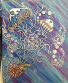 Tapestry / Hidden Stealy / Jellyfish Art / Steal Your Face Art / Festival Tapestry - The Elevated Hippie
