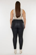 EXTENDED  High Rise Coated Ankle Skinny Jeans- Kan Can USA - The Elevated Hippie
