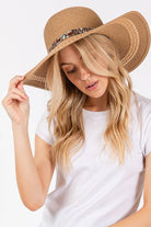 Evil Eye and Multi Design Band Wide Brim Straw Hat boho clothing, festival outfit, hippie style apparel | Elevated Hippie