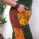 Patchwork Vibrant Wide Leg Cotton Jumpsuit - The Elevated Hippie