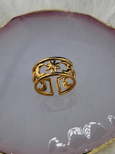 Celestial Bond Ring boho clothing, festival outfit, hippie style apparel | Elevated Hippie