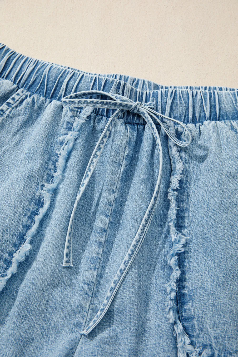Myosotis Acid Wash Denim Shorts boho clothing, festival outfit, hippie style apparel | Elevated Hippie