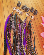 Peace + Feathers Custom Made Clip-In Hair Accessory