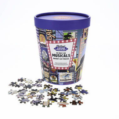 50 Must-See Musicals Bucket List 1000-Piece Puzzle - The Elevated Hippie