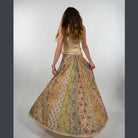 Hippie Boho Cotton Floral Patchwork Maxi Skirt with Pockets boho clothing, festival outfit, hippie style apparel | Elevated Hippie