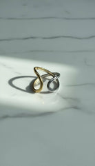 Luma Mixed Metal Adjustable Ring boho clothing, festival outfit, hippie style apparel | Elevated Hippie