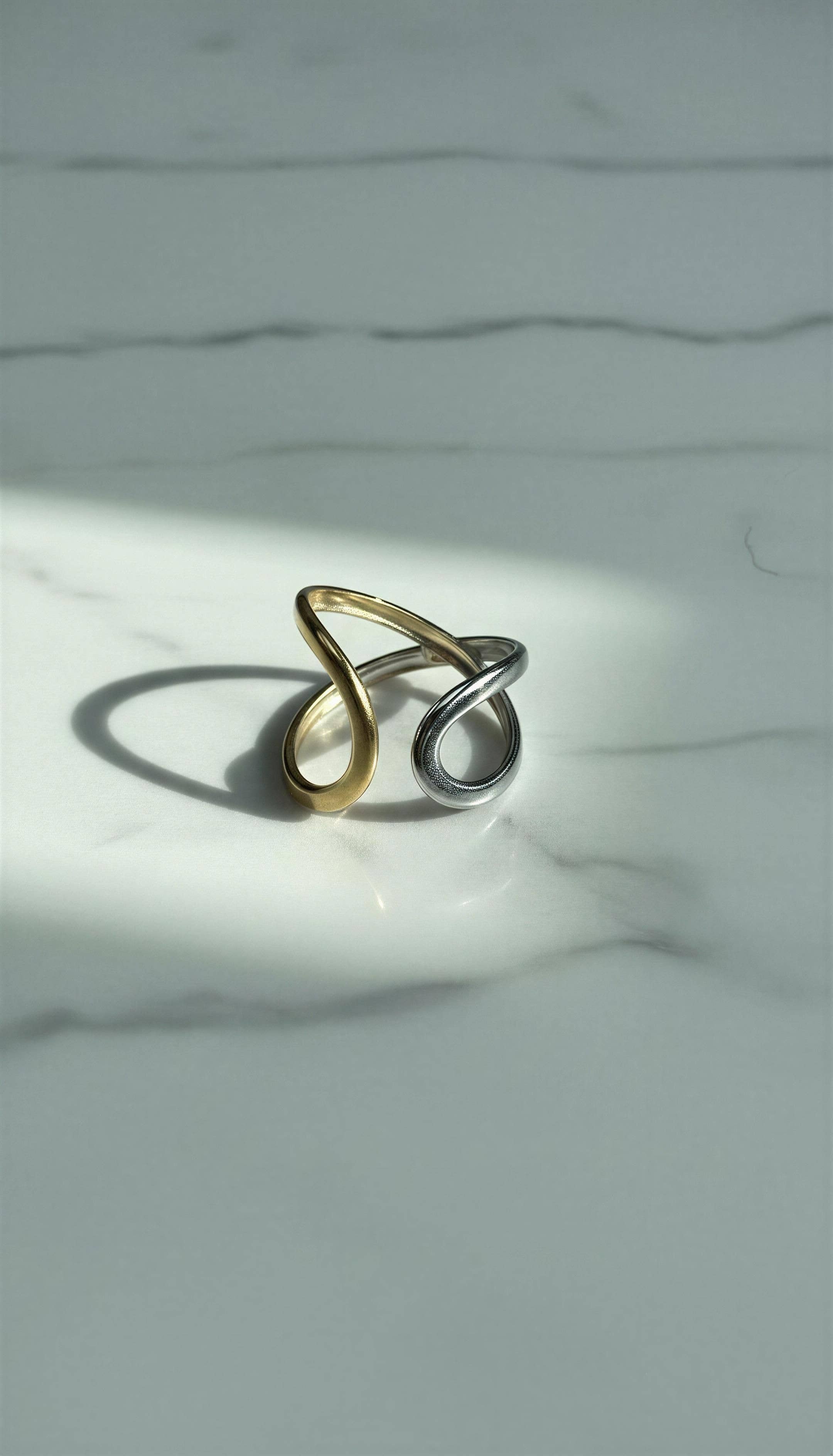 Luma Mixed Metal Adjustable Ring boho clothing, festival outfit, hippie style apparel | Elevated Hippie