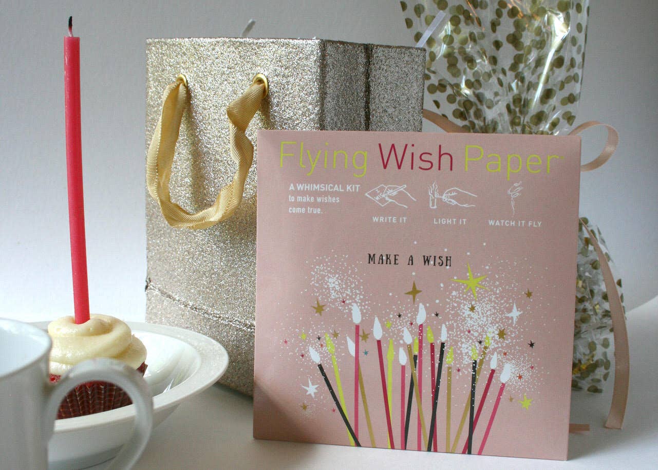 MAKE A WISH BIRTHDAY / Wish-Making Kit / 15 WISHING PAPERS™ - The Elevated Hippie